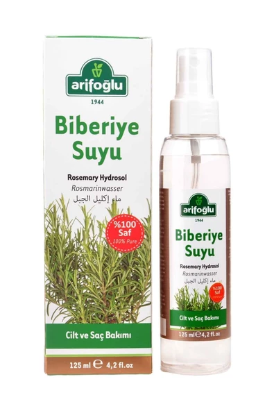 Biberiye Suyu 125mL x (2 Adet)- Rosemary Hydrosol - Biberiye Hidrosölü