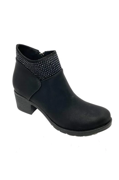 Gizem 211-21 Deri Fermuarlı Fashıon Kadın Bot ürün görseli