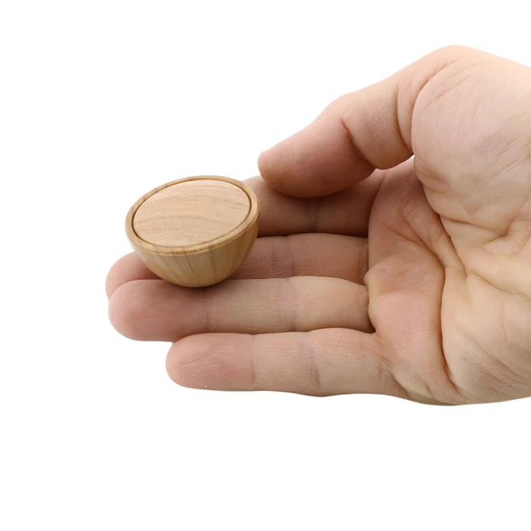 Piyano Polimer Düğme Kulp Dışbükey Ceviz Dolap Mobilya Mutfak Dolabı Çekmece Kulpu Kulbu 10 ADET - Resim 2