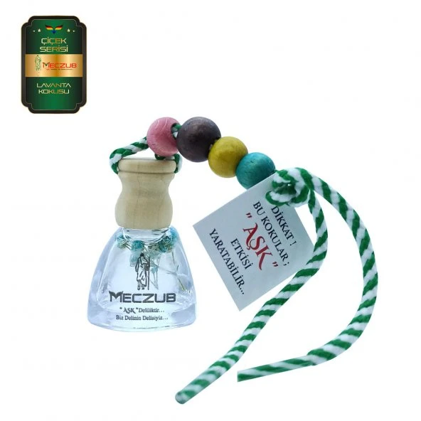 Meczub Çiçek Serisi Lavanta Kokulu 10 x 10 ml Üçgen Şişe Oto Kokusu ürün görseli 1