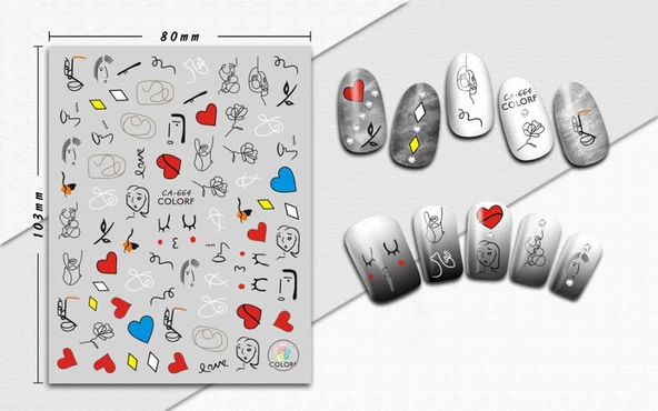 Tırnak Sticker - Resim 3