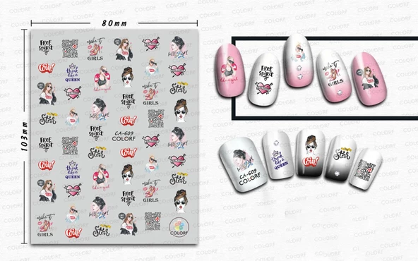 Tırnak Sticker - Resim 3