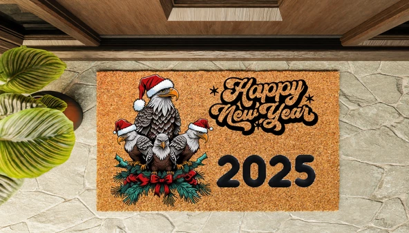 Kapı Önü Paspası Yeni Yıl 2025 Özel Tasarım Koko Model 213