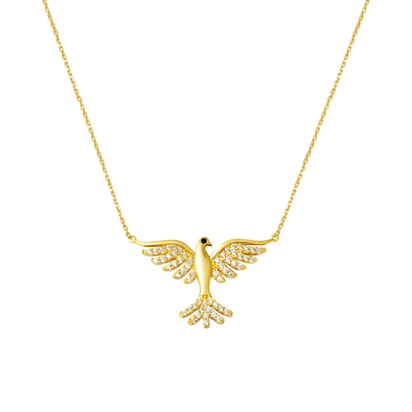 Anka Kuşu Model Altın Zincir Kolye ürün görseli 1