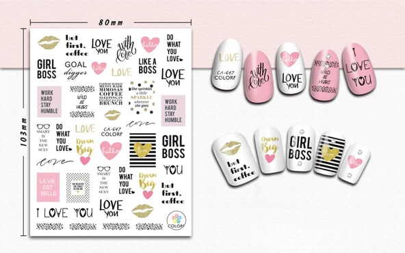 Tırnak Sticker - Resim 3