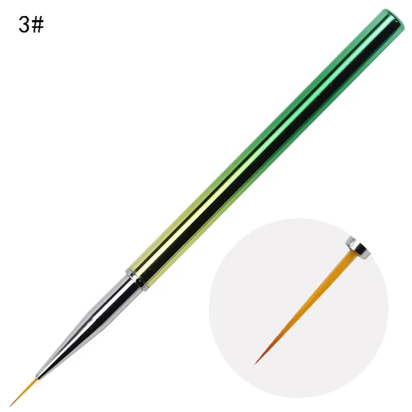3lü Liner Nail Art Fırça - Resim 2