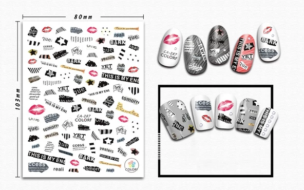 Tırnak Sticker - Resim 3