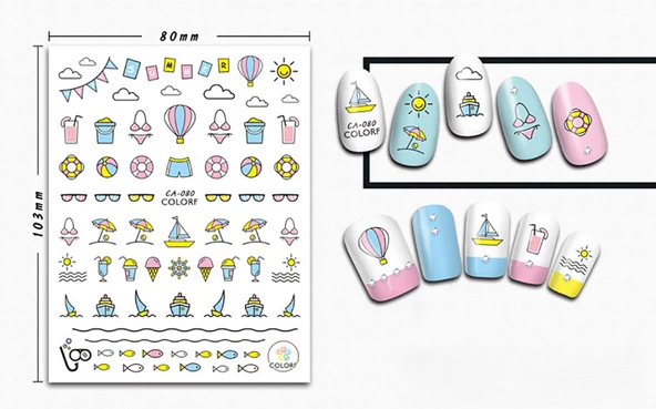 Tırnak Sticker - Resim 3