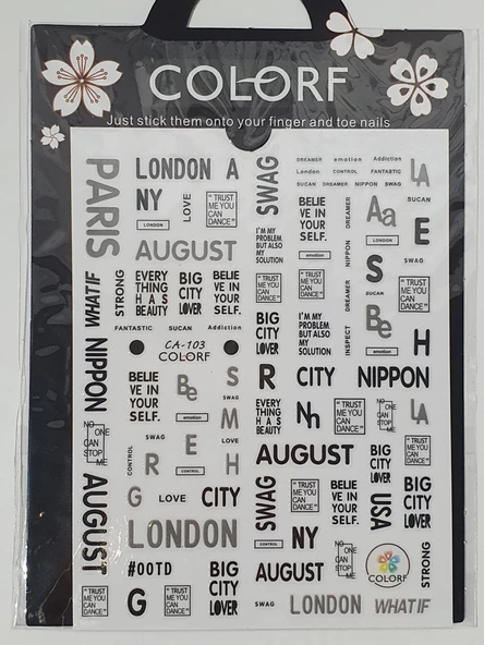 Tırnak Sticker - Resim 4