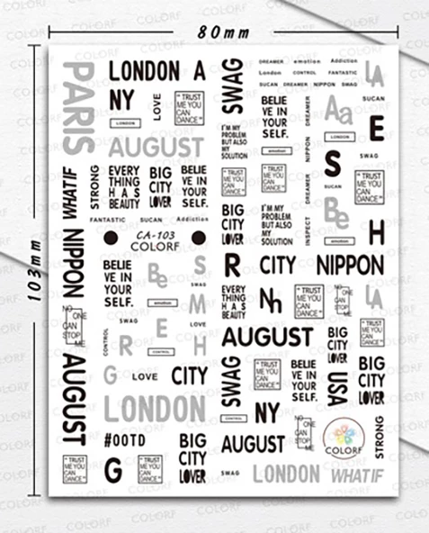 Tırnak Sticker ürün görseli