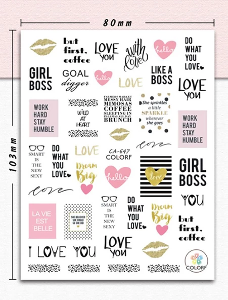 Tırnak Sticker ürün görseli