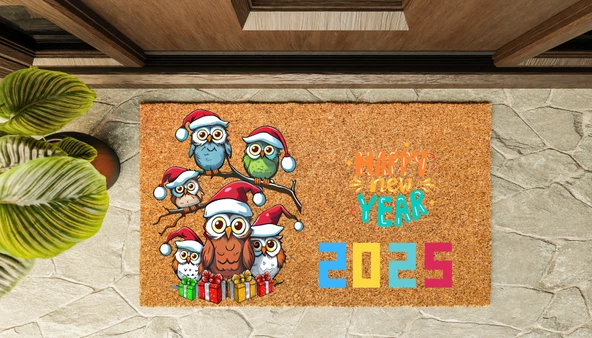 Kapı Önü Paspası Yeni Yıl 2025 Özel Tasarım Koko Model 217