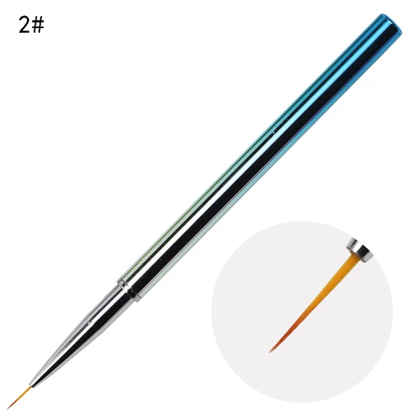 3lü Liner Nail Art Fırça - Resim 3