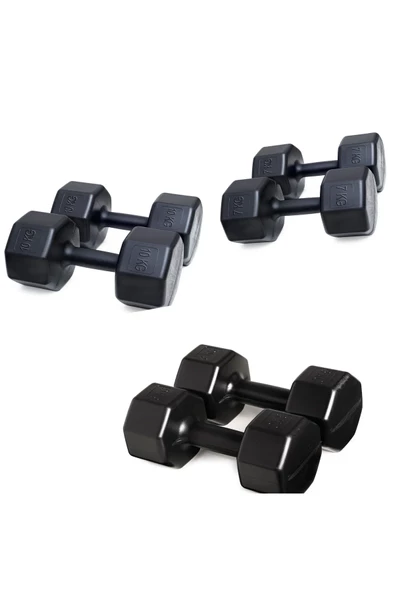 PS SPOR 3 ÇİFT DAMBIL SET (10 KG + 7 KG + 3 KG ) OLARAK GÖNDERİM YAPILIR - 1