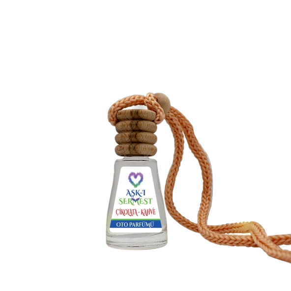 Aşk-ı Sermest Çikolata/Kahve Oto/Araç Kokusu Piramit Şişe 12 mL, 10 Adet