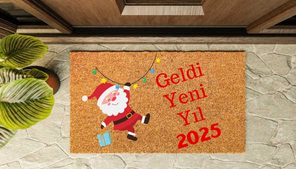 Kapı Önü Paspası Yeni Yıl 2025 Özel Tasarım Koko Model 153