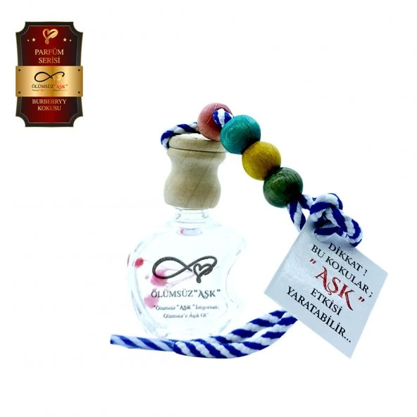 Ölümsüz Aşk Parfüm Serisi Burberryy Kokulu 5 x 12 ml Elma Şişe Oto Kokusu