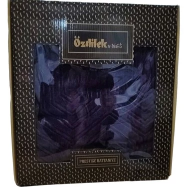 Özdilek Prestige Kalın Embos Tek Kişilik Battaniye (155x220)-Lacivert - 2