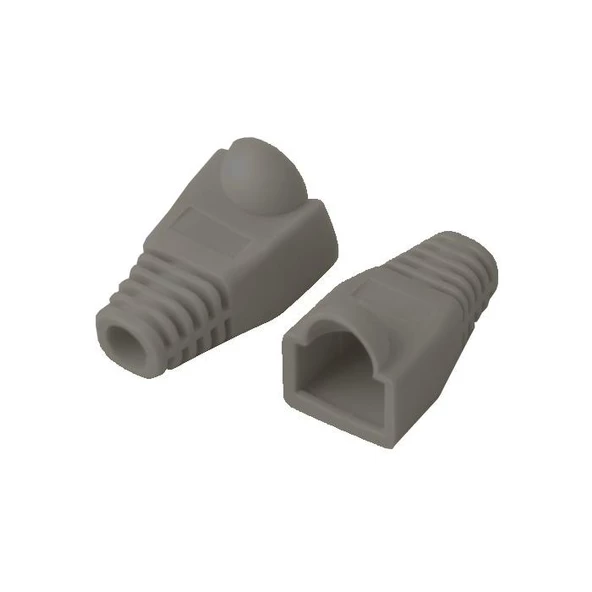 Beek Bn-Boot-Cat6 Koruma Kılıfı, Rj45 (Category 6 (Cat. 6) / Category 5E (Cat. 5E)) İçin,  Gri Renk