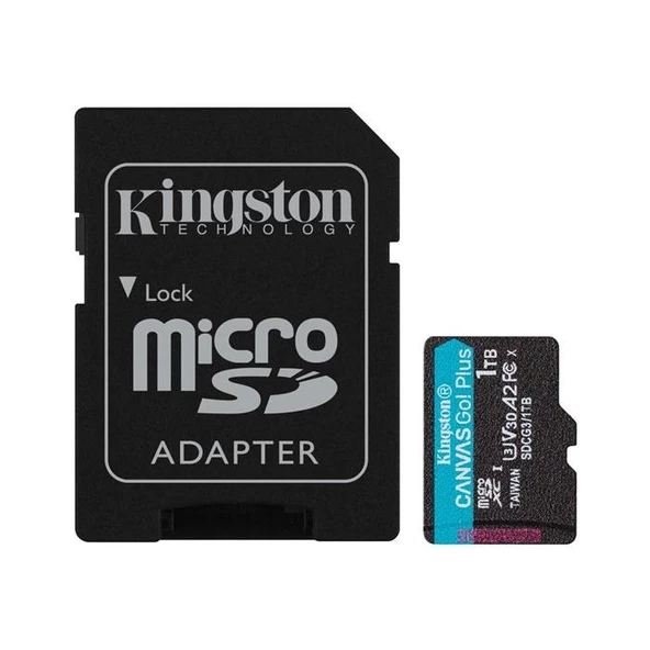 Kıngston 1Tb Canvasgo+ Sdcg3/1Tb Mıcro-Sd Hafıza Kartı