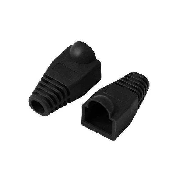 Beek Bn-Boot-Cat6/Bl Koruma Kılıfı, Rj45 (Category 6 (Cat. 6) / Category 5E (Cat. 5E)) İçin,  Siyah Renk