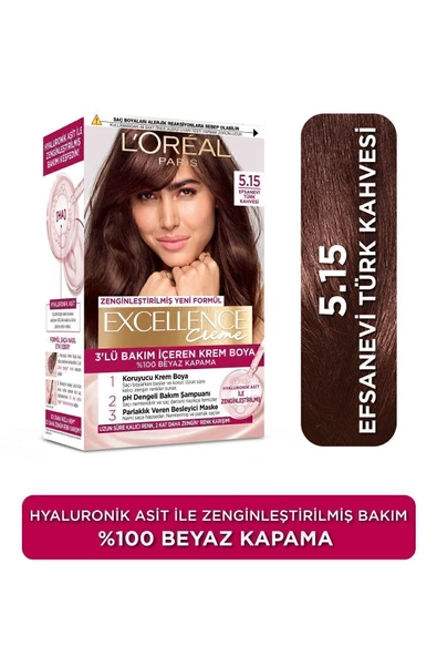 L'OREAL EXCELLENCE CREME 5.15 EFSANEVİ TÜRK KAHVES