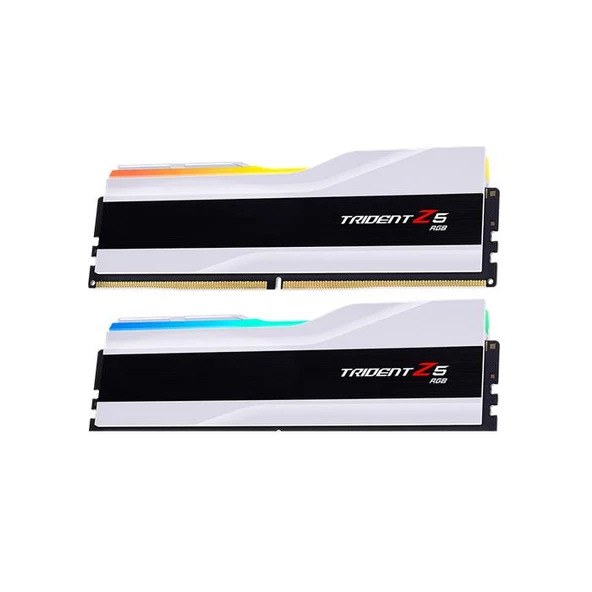 GSKILL Trident F5-6000J3040G32GX2-TZ5RW Z5 RGB Beyaz  64GB 6000Mhz CL30 (2x32GB) DUAL DDR5 RAM - Resim 2
