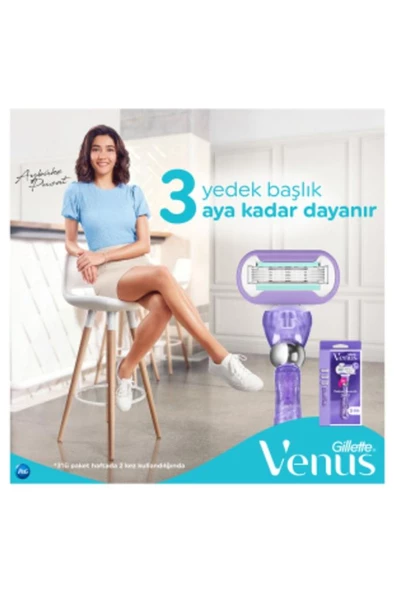 Gillette Venus Swirl Tıraş Makinesi + 3 Yedek Başlık - 2