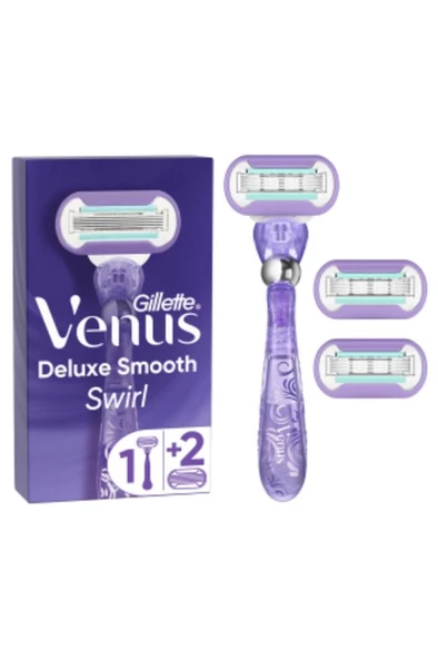 Gillette Venus Swirl Tıraş Makinesi + 3 Yedek Başlık