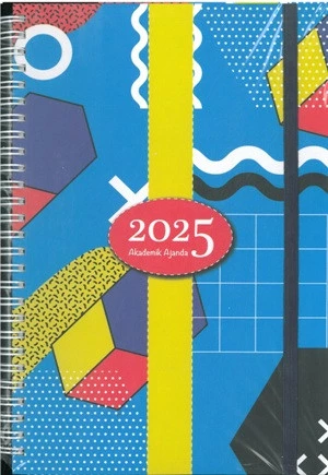 Özkan 2025 Spir. Sert Kap.haftalık Akademik Ajanda 17x24 mavi