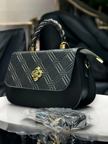 Levidor Özel Renk El Ve Kol Çantası Olarak Tasarlanmış Suni Deri Bayan Omuz Çantası LEVDR.7363930180SYH - Resim 3