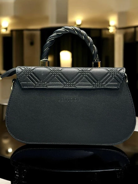 Levidor Özel Renk El Ve Kol Çantası Olarak Tasarlanmış Suni Deri Bayan Omuz Çantası LEVDR.7363930180SYH - Resim 5