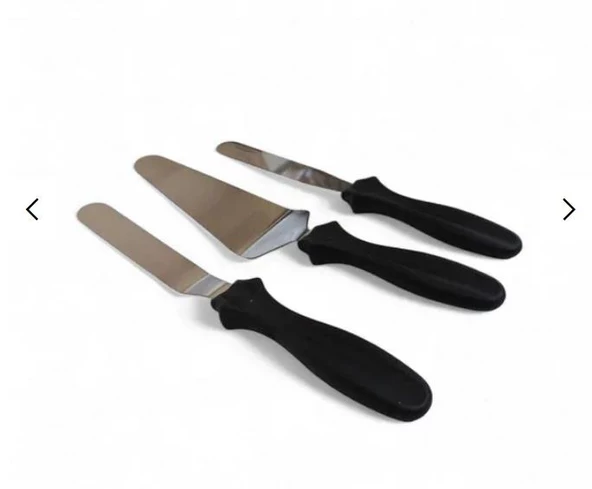 3B Trend 3'lü Eğik Ergonomik Kaymaz Saplı Spatula Seti - 2