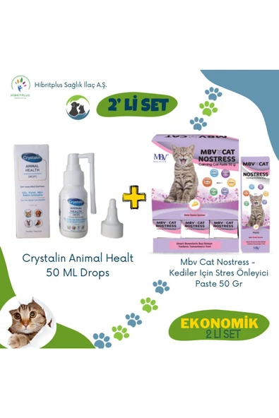 Health 50 ml ve Mbv Cat Nostress Stres Önleyici Paste 50 Gr 2 li ekonomik set