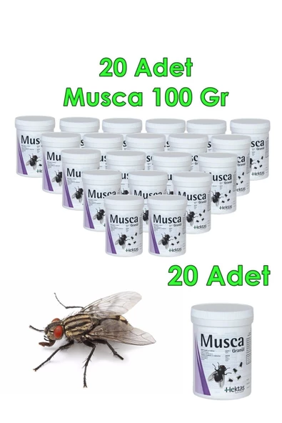 20 Adet Musca 100 Gram Granül Karasinek Haşere Sivrisinek Pire Kara Sinek