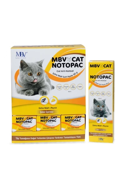 Cat Vitamin Paste 50 Gr ve Mvb Notopac Peynirli Kedi Macunu 50 gr 2 li ekonomik set - 4