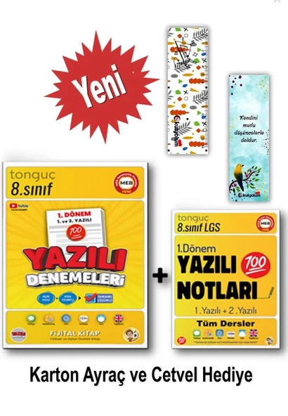 Tonguç Akademi 8. Sınıf Tüm Dersler Şampiyon Paket + 8. Sınıf Yazılı Denemeler - Yazılı Notları - 3