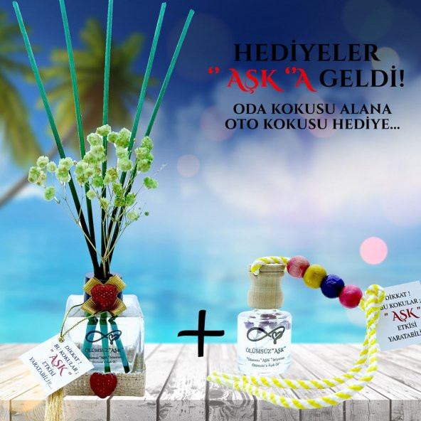 Ölümsüz Aşk Çiçek Serisi Yasemin Kokulu 10 x 60 ml küp Şişe Bambu Çubuklu Ortam Kokusu - Resim 3