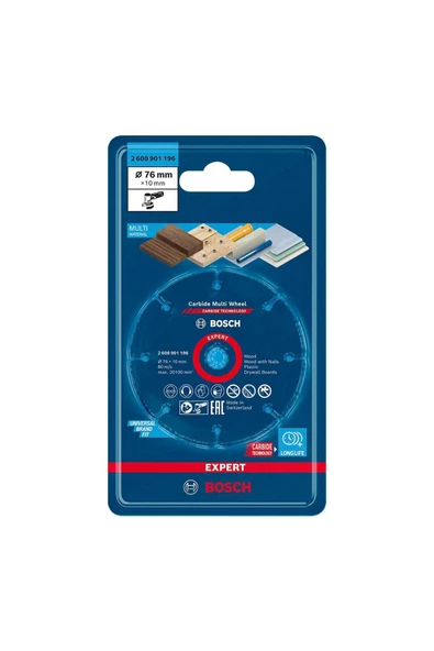 Bosch EXPERT Carbide Multi Wheel Kesici Disk 76mm - 2