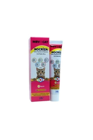Mbv Nocriza Taurin Ve Vitamin Peynirli Kedi Macunu 50 Gr - 2