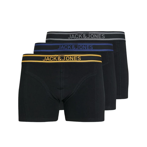Jack Jones Marc Solıd 3 Lü Paket Erkek Boxer 12266063