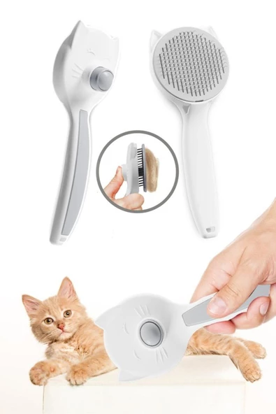 Mbv Nocrıza Cat Pasta 50 gr Kedi Ve Köpek Otomatik Tüy Toplama Tarağı 2 Li Set - 3