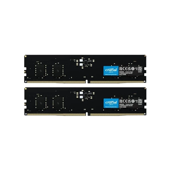 Crucial 32GB (2x16GB) 5600MHz DDR5 CL46 Masaüstü Ram CT2K16G56C46U5 ürün görseli 1