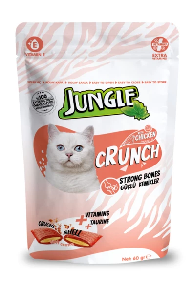 60 GR CRUNCH KEDİ ÖDÜL MAMASI GÜÇLÜ KEMİKLER 10'LU