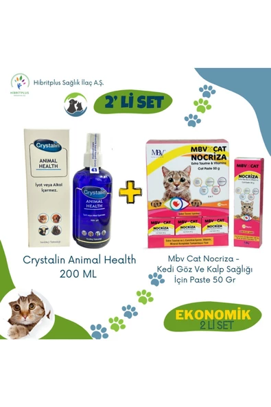 Animal Health 250 ml Ve Mbv Nocriza Taurine & Vitamin Cat Pasta 50 gr 2 Li - 2