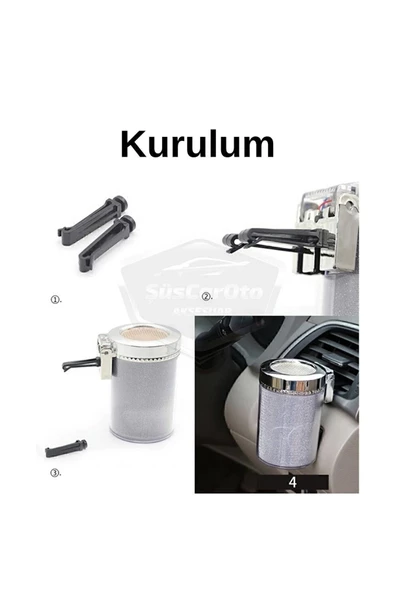 OTO KÜLLÜK RENKLİ IŞILTILI RGB ARAÇ İÇİ LED KÜLLÜK 7 IŞIKLI BLACKPİNK HAYRANI BADGİRL KÜLLÜĞÜ - 4