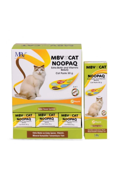 Mbv Cat Noopaq Extra Biotin Ve Çinko Içeren Vitamin Mineral Kompleksi Tamamlayıcı Yem