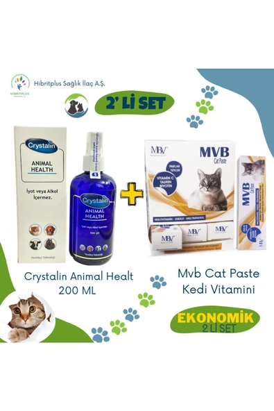 Animal Health 250 ml Ve Mbv Cat Vitamin Paste 50 gr 2 Li Ekonomik Set