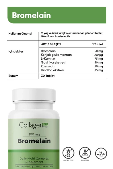 Bromelain 500 mg 30 tablet - 4