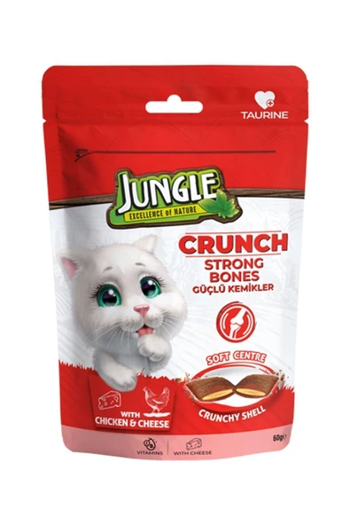 Crunch Kedi Ödül Maması Güçlü Kemikler 60 gr *10'lu